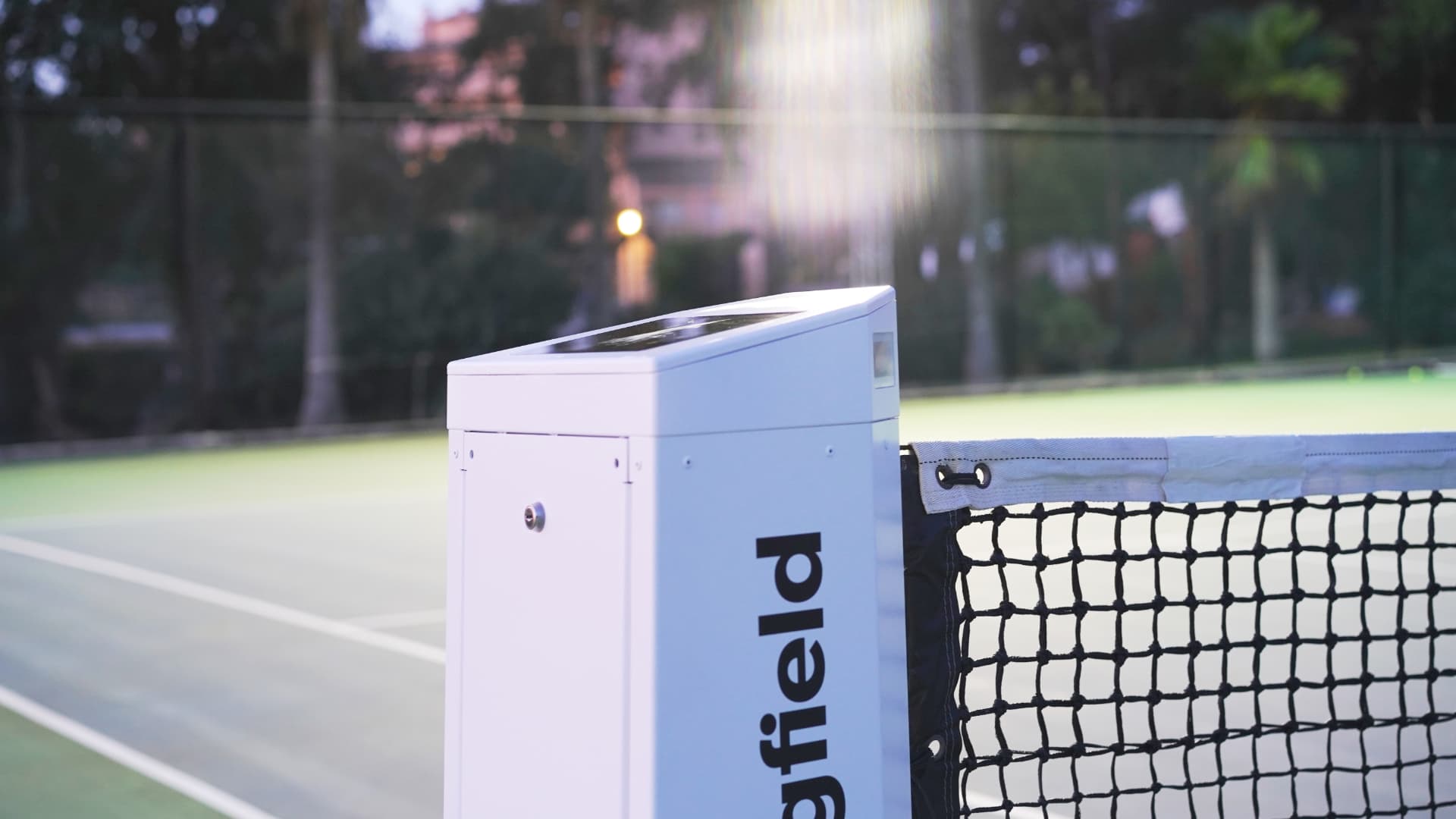 Wingfield Box installed on a Tennis court