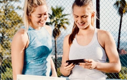 Tennisplayer on the court