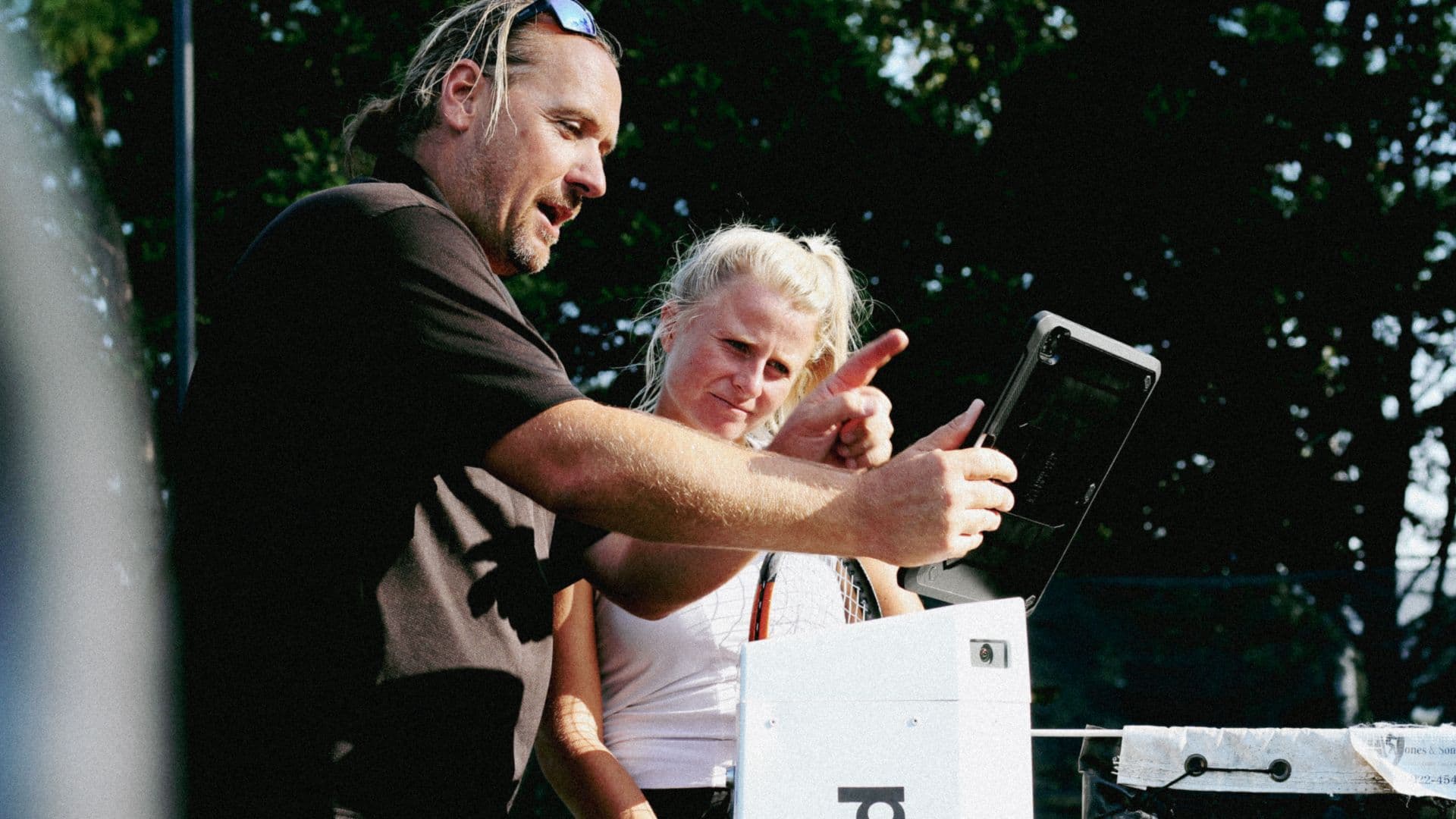 Player analysis on tablet