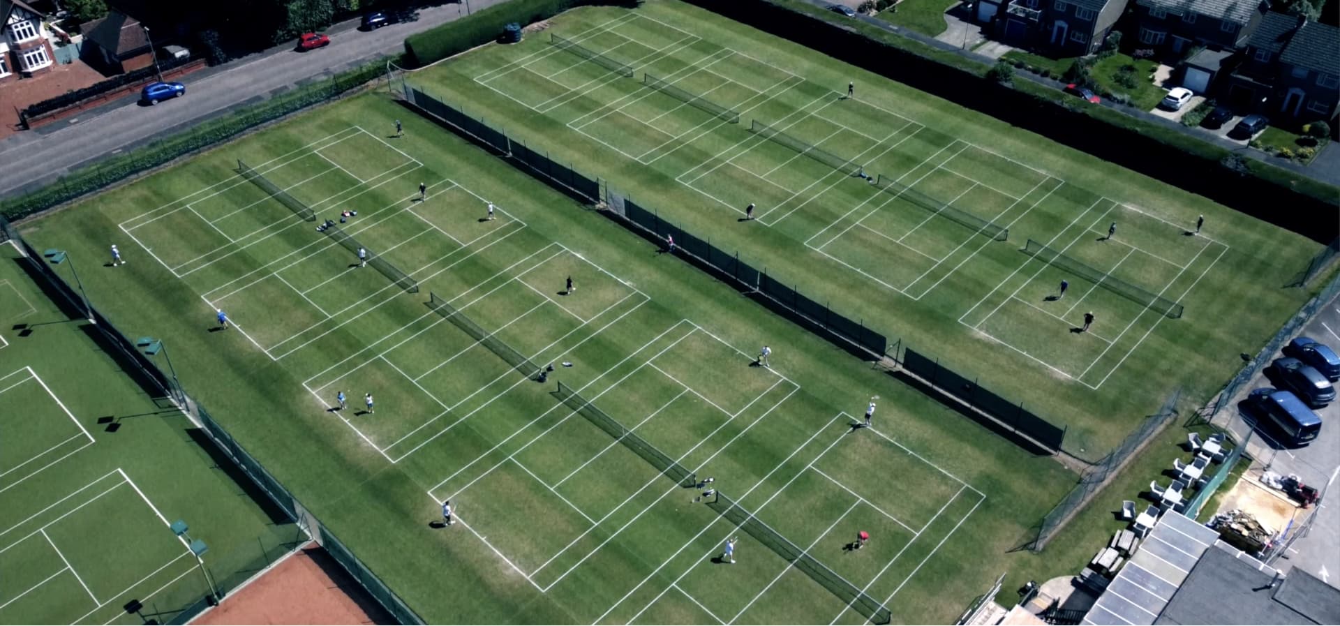 Bird's eye view Courts.