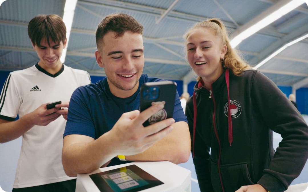 Tennis players at Wingfield Box